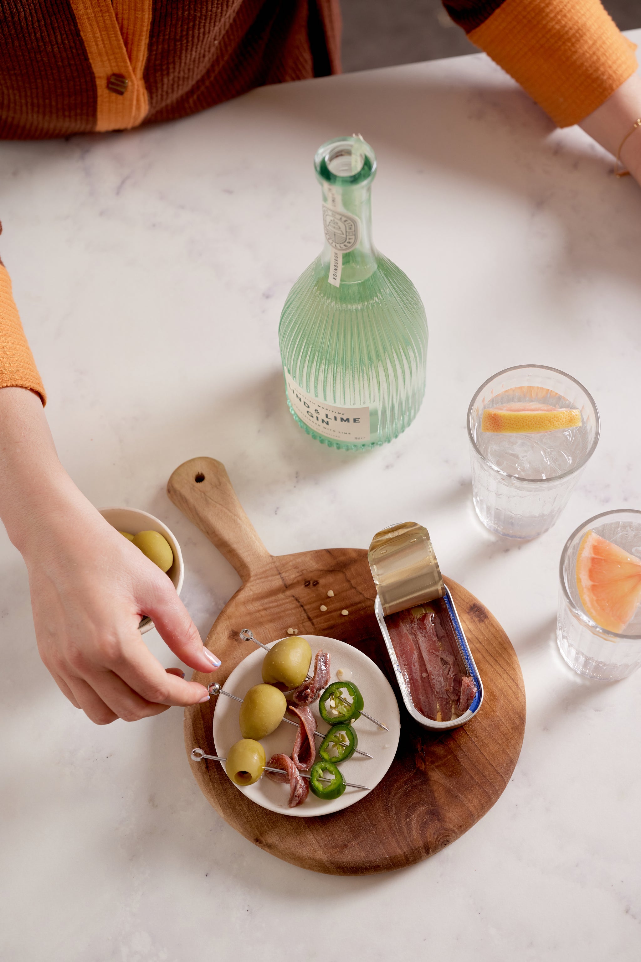 Aperitivo Hour Gift Set | Negroni & Olive Gift Box | On The Table